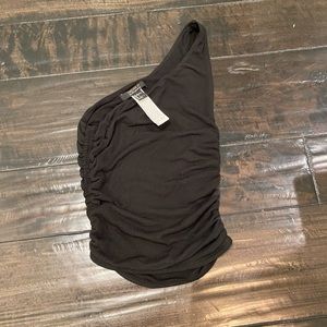 Forever 21 ribbed ruched top